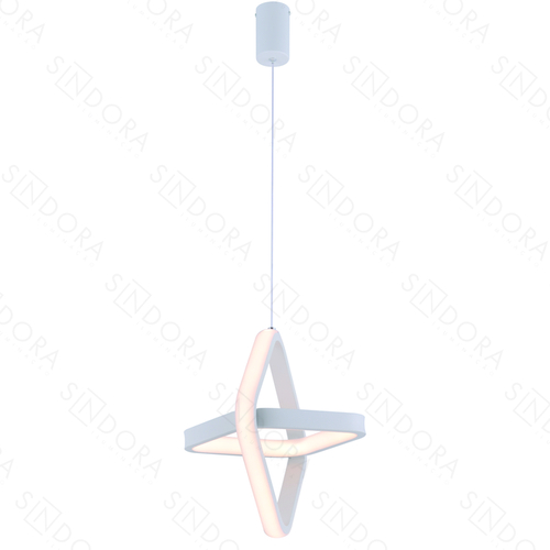 PENDENTE METAL BRANCO+SILICONE  22CM 24W 1680LM 3000K DCD03204