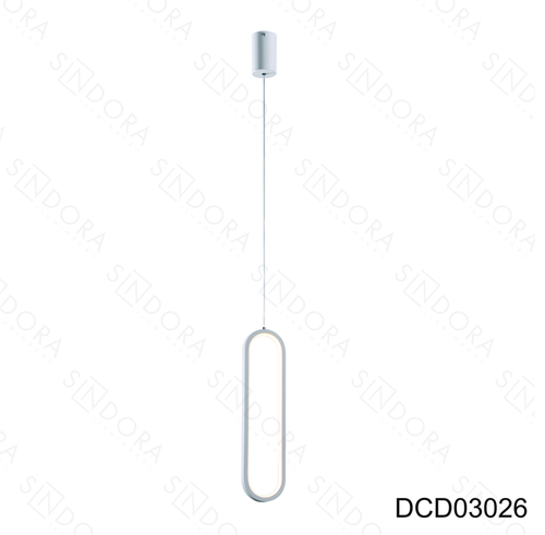 PENDENTE BRANCO+SILICONE 40×10CM 20W 3000K DCD03026