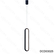 PENDENTE METAL+SILICONE PRETO 60×10CM 28W 3000K DCD03025