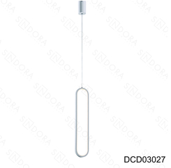 PENDENTE  METAL+SILICONE DOURADO 60×10CM 28W 3000K DCD03027