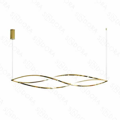 PENDENTE INOX DOURADO+SILICONE  20X157CM 65W 6500LM 3000K DCD06222