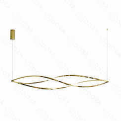 PENDENTE INOX DOURADO+SILICONE  20X157CM 65W 6500LM 3000K DCD06222