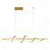 PENDENTE ALUMINIO DOURADO+SILICONE 120CM 40W 2800LM 3000K DCD03251