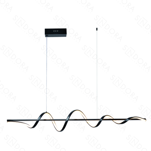 PENDENTE ALUMINIO PRETO+SILICONE 120CM 40W 2800LM 3000K DCD03252