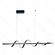PENDENTE ALUMINIO PRETO+SILICONE 120CM 40W 2800LM 3000K DCD03252