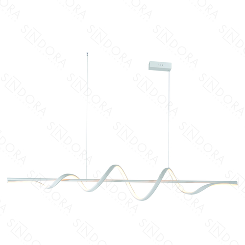 PENDENTE ALUMINIO BRANCO+SILICONE  120CM 40W 2800LM 3000K DCD03253