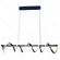 PENDENTE ALUMINIO PRETO+SILICONE 100×18CM 125W 3000K 8750LM DCD03186