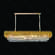 PENDENTE METAL DOURADO+CRISTAL TRANSPARENTE 120x35CM DCD06587