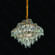 PENDENTE METAL DOURADO+CRISTAL TRANSPARENTE 55X45CM DCD06518