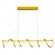 PENDENTE ALUMINIO DOURADO+SILICONE 100×18CM 125W 3000K 8750LM DCD03185