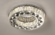 PLAFON INOX CROMADO+CRISTAL TRANSPARENTE  35CM 32W 3000K 4000K 6000K CONTROLE DCX00178