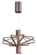 PENDENTE METAL MARROM+ACRILICO 61CM 102W 3000K 5000LM DCD01172