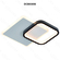 ARANDELA  METAL PRETO E BRANCO+ACRILICO E SILICONE  24×24CM 25W 3000K 2400LM DCB03056