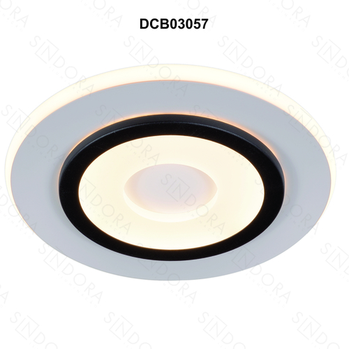 ARANDELA  METAL BRANCO E MARROM+ACRILICO 24CM 27W 3000K 2700LM DCB03057