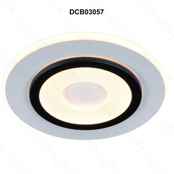 ARANDELA  METAL BRANCO E MARROM+ACRILICO 24CM 27W 3000K 2700LM DCB03057