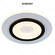 ARANDELA  METAL BRANCO E MARROM+ACRILICO 24CM 27W 3000K 2700LM DCB03057