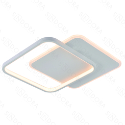 PLAFON 40CM 58W 4200LM 3000K METAL BRANCO+ACRILICO+SILICONE DCX03131