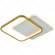 PLAFON 40CM 58W 4200LM 3000K METAL DOURADO+ACRILICO+SILICONE  DCX03132