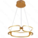 PENDENTE  METAL ESCOVADO DOURADO+SILICONE 45×12CM 60W 3000K 6000LM  DCD03034
