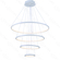 PENDENTE ALUMINIO BRANCO+SILICONE 80X60X40X20CM 125W 3000K 12500LM DCD03111
