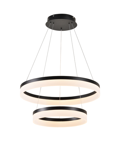 PENDENTE(LUZ DIRETA) PRETO+ACRILICO 114W 60X40CM COM CONTROLE  9215P