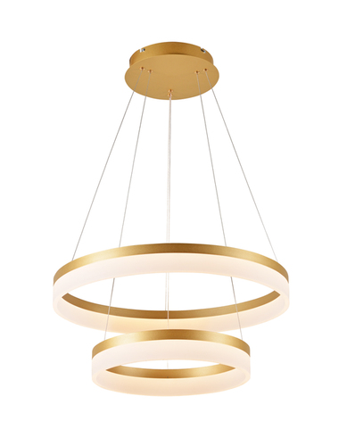PENDENTE(LUZ DIRETA) DOURADO+ACRILICO 114W 60X40CM COM CONTROLE  9215D