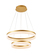 PENDENTE(LUZ DIRETA) DOURADO+ACRILICO 114W 60X40CM COM CONTROLE  9215D