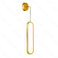 ARANDELA DOURADO+SILICONE 40CM 18W 1260LM 3000K DCB03165