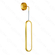 ARANDELA DOURADO+SILICONE 40CM 18W 1260LM 3000K DCB03165