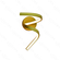 ARANDELA DOURADO+SILICONE 25×16CM 15W 1050LM 3000K DCB03238