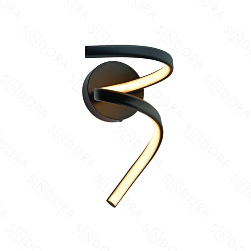 ARANDELA PRETO+SILICONE 25×16CM 15W 1050LM 3000K DCB03239