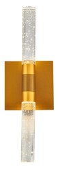 ARANDELA DOURADO+CRISTAL 12×33CM 6W 3000K DCD02110