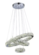 LUSTRE PENDENTE ALIANCA CRISTAL COM CONTROLE  60X40X20CM DCD01401