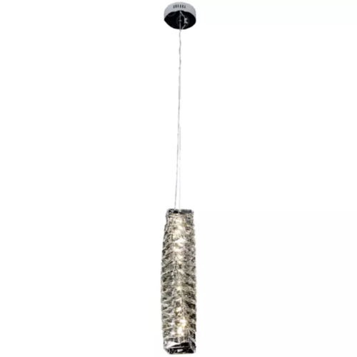 PENDENTE 46×12CM 20W 2000LM 3000K  CROMADO+CRISTAL DCD02819