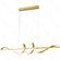 PENDENTE 100×20CM 63W 3000K 6300LM DOURADO+SILICONE DCD03036