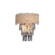 ARANDELA  24X26CM METAL DOURADO+CRISTAL TRANSPARENTE DCB06583