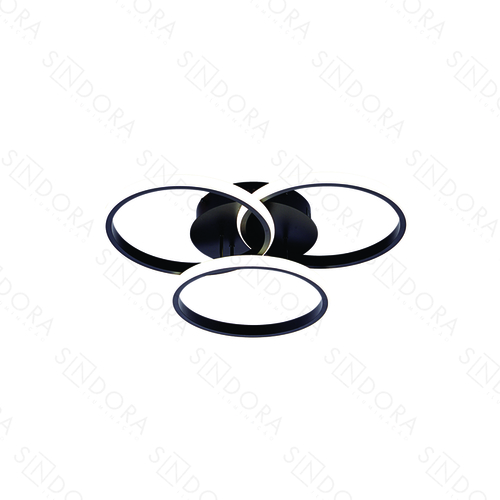 PLAFON 45W 3375LM 3000K METAL PRETO+SILICONE DCB05332