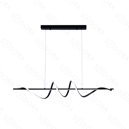 PENDENTE 100CM 36W 2700LM 3000K 6000KPRETO+SILICONE QD05318