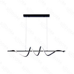 PENDENTE 100CM 36W 2700LM 3000K 6000KPRETO+SILICONE QD05318