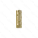 ARANDELA 12×44CM 16W INOX DOURADO+CRISTAL TRANSPARENTE DCB02956
