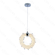PENDENTE 25CM 14W METAL CROMADO+CRISTAL TRANSPARENTE QD05156