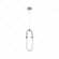PENDENTE 12×40CM 6W METAL DOURADO+CRISTAL QD05133