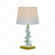 ABAJUR 33×56CM BRONZE+CRISTAL TRANSPARENTE+CUPULA LINHO BRANCO DCT00554
