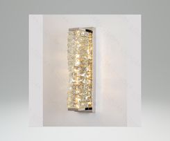 ARANDELA PAREDE CRISTAL DOURADO 45CM 20W 3000K DCB02892