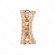 ARANDELA PAREDE CRISTAL 32CM METAL DOURADO+CRISTAL TRANSPARENTE DCB02912